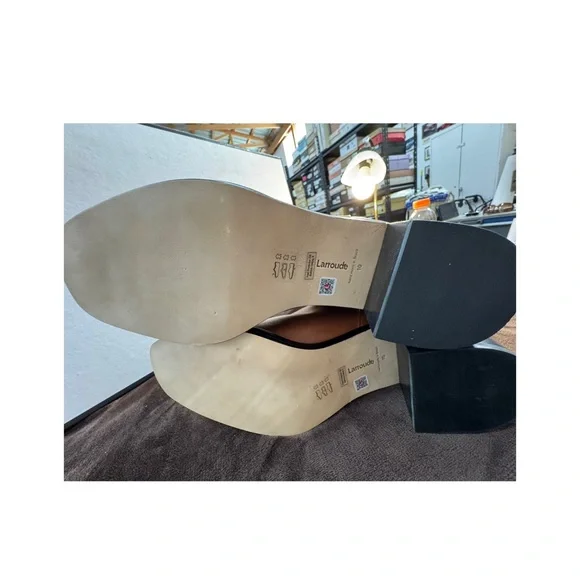 Larroude Women's Tan Leather Boots size 10 - Picture 6 of 10